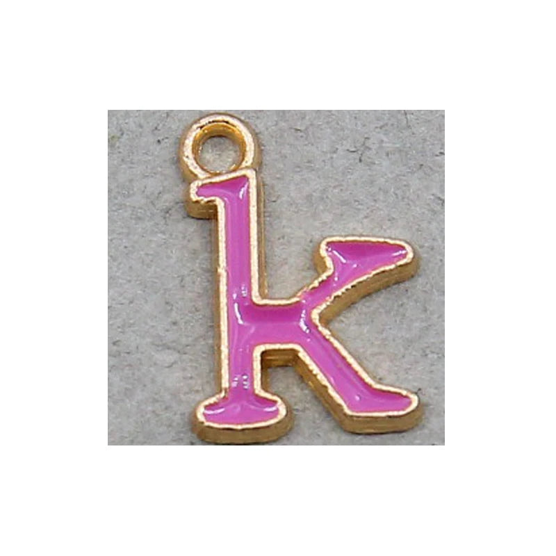 Peris Gems 10pcs K 10pcs 10mm English Alphabet Pendant Enamel Charms Initial Letter Pendants For Jewelry Making Handmade DIY Bracelet Earrings SHEIN Amazon Temu