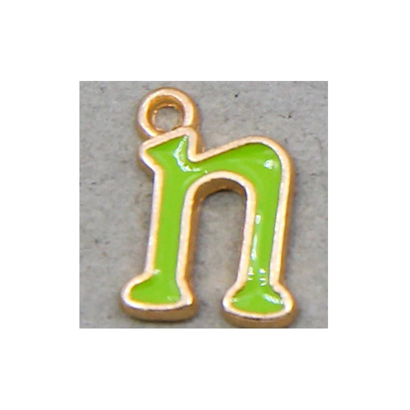 Peris Gems 10pcs N 10pcs 10mm English Alphabet Pendant Enamel Charms Initial Letter Pendants For Jewelry Making Handmade DIY Bracelet Earrings SHEIN Amazon Temu
