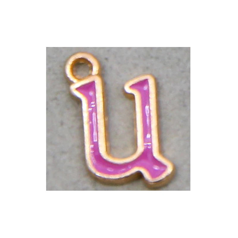 Peris Gems 10pcs U 10pcs 10mm English Alphabet Pendant Enamel Charms Initial Letter Pendants For Jewelry Making Handmade DIY Bracelet Earrings SHEIN Amazon Temu