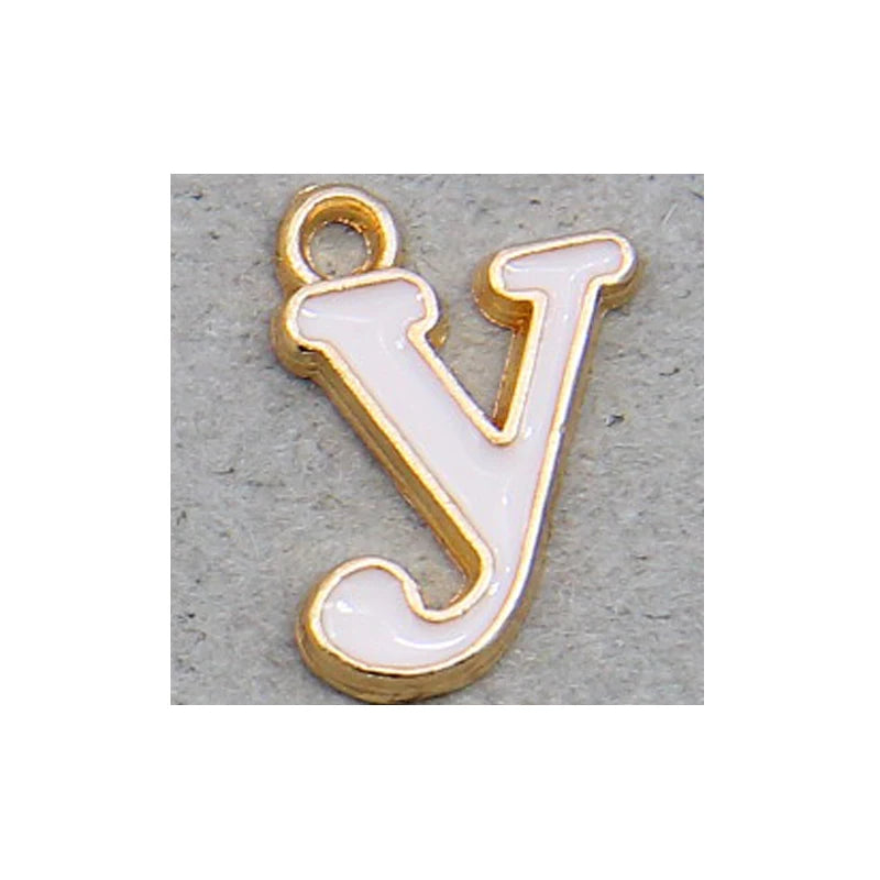 Peris Gems 10pcs Y 10pcs 10mm English Alphabet Pendant Enamel Charms Initial Letter Pendants For Jewelry Making Handmade DIY Bracelet Earrings SHEIN Amazon Temu