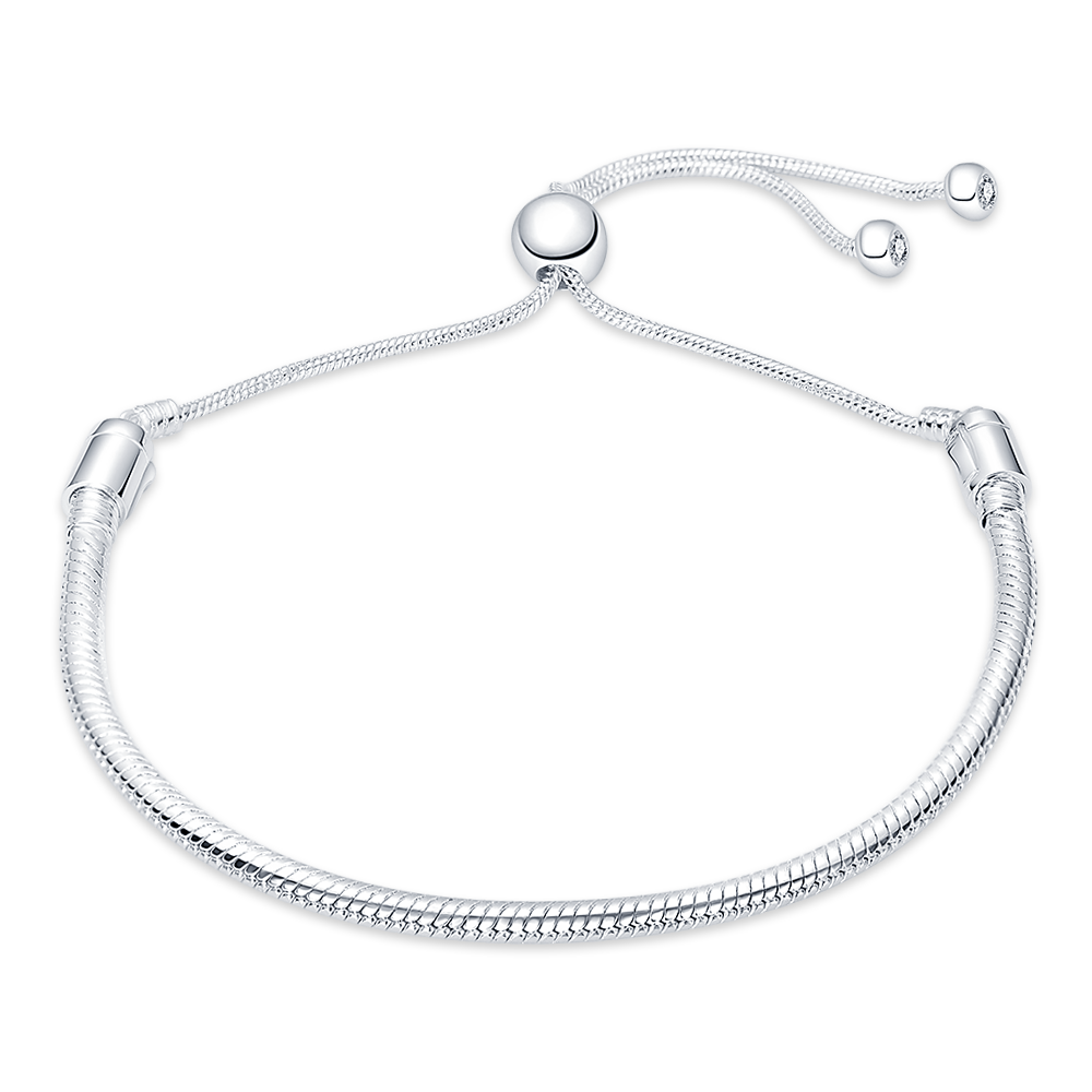 Peris Gems 11 / 17cm Sterling Charm Beads Bracelet for Women | Cute Silver Bracelets for Women SHEIN Amazon Temu
