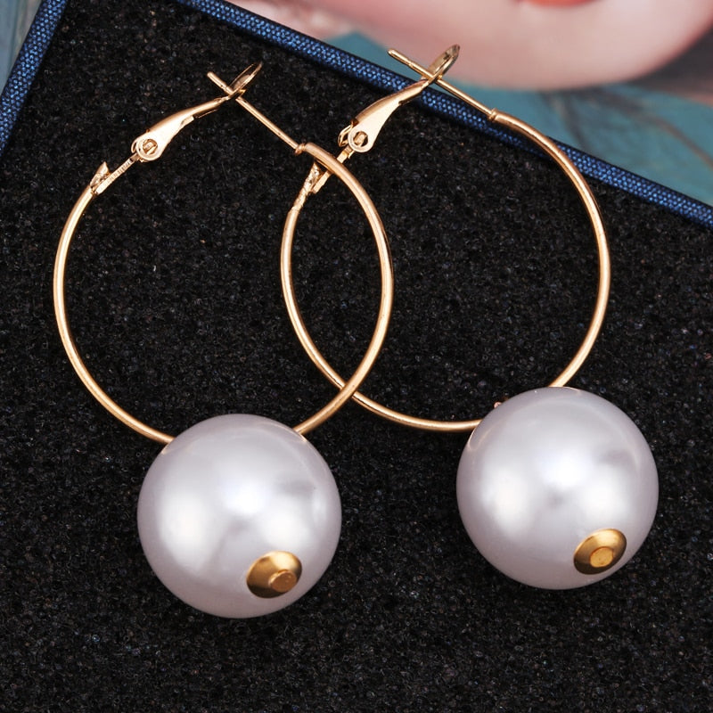 Peris Gems 11 Geometric Gold Pearl Stud Earrings for Women | Gold Bohemian Wedding Earrings SHEIN Amazon Temu