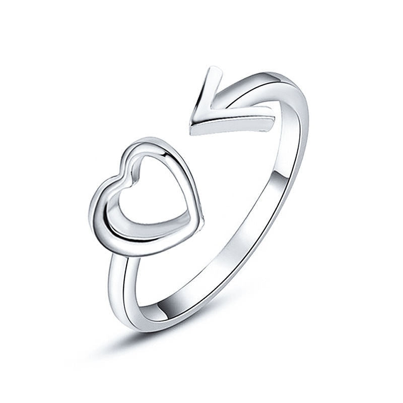 Peris Gems 11 Hollow Heart Adjustable Rings for Women | Gold Silver Collection Hollow Heart Adjustable Rings for Women | Gold Silver SHEIN Amazon Temu