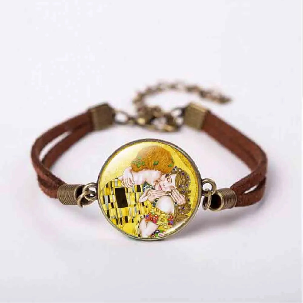 Peris Gems 11 Mother and Child by Gustav Klimt Art Photo Bracelet SHEIN Amazon Temu
