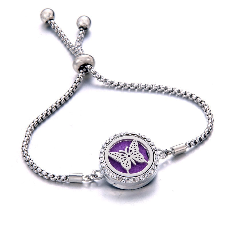 Peris Gems 11 Perfume Essential Diffuser Locket Bracelet | Adjustable Bangle Bracelets SHEIN Amazon Temu