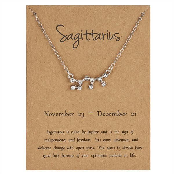 Peris Gems 12 Constellation Zodiac Sign Necklace SHEIN Amazon Temu
