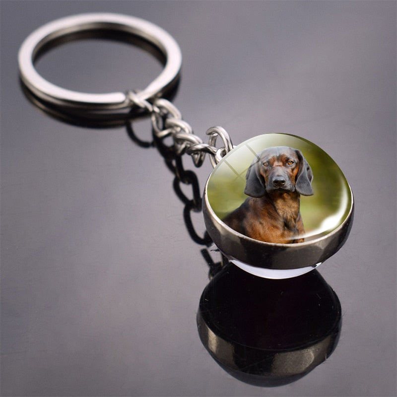 Peris Gems 12 Cute Animal Glass Ball Keychains | French Bulldog Labrador Keychains SHEIN Amazon Temu
