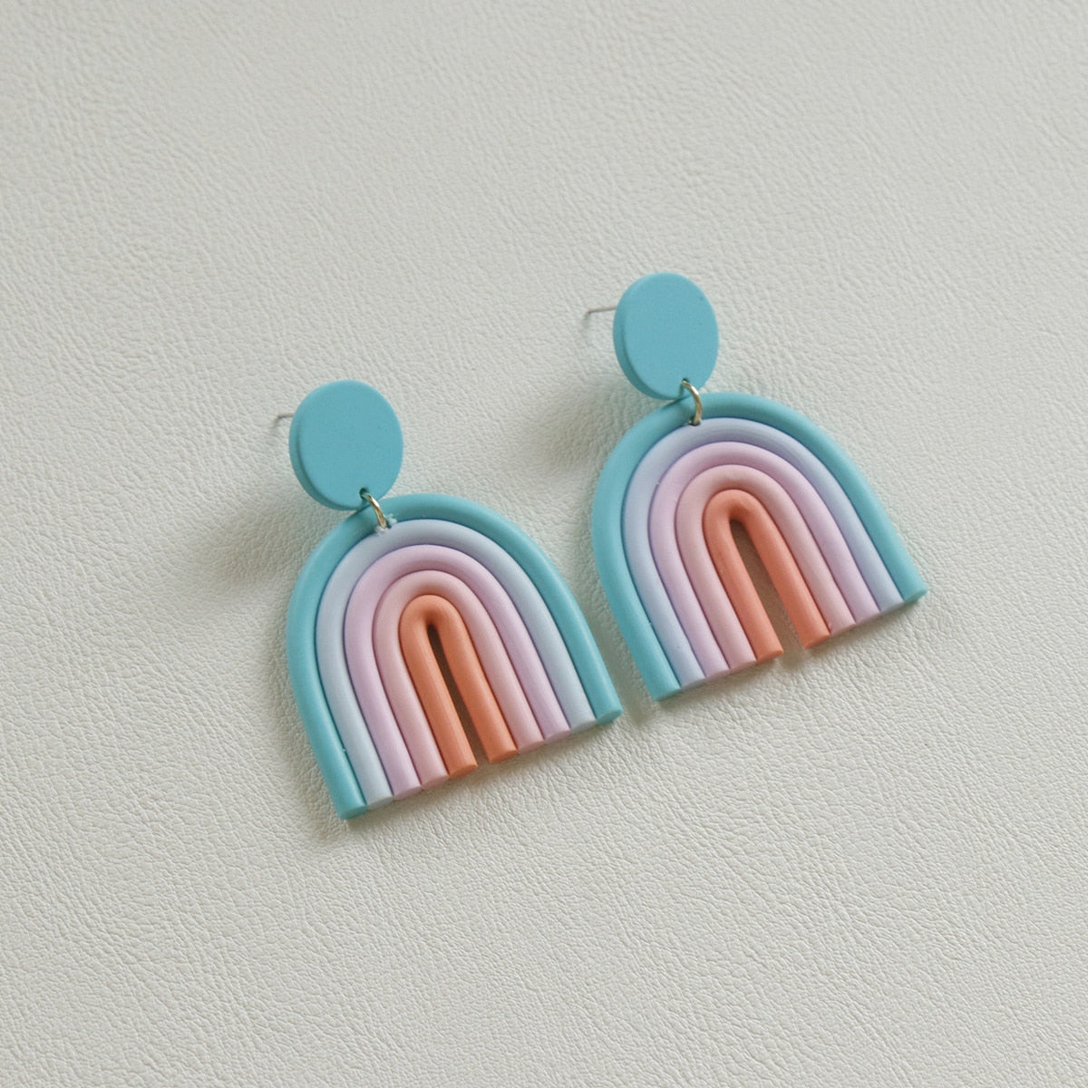Peris Gems 12 Gradient Clay Tassel Earrings for Women | Stud Drop Earrings SHEIN Amazon Temu