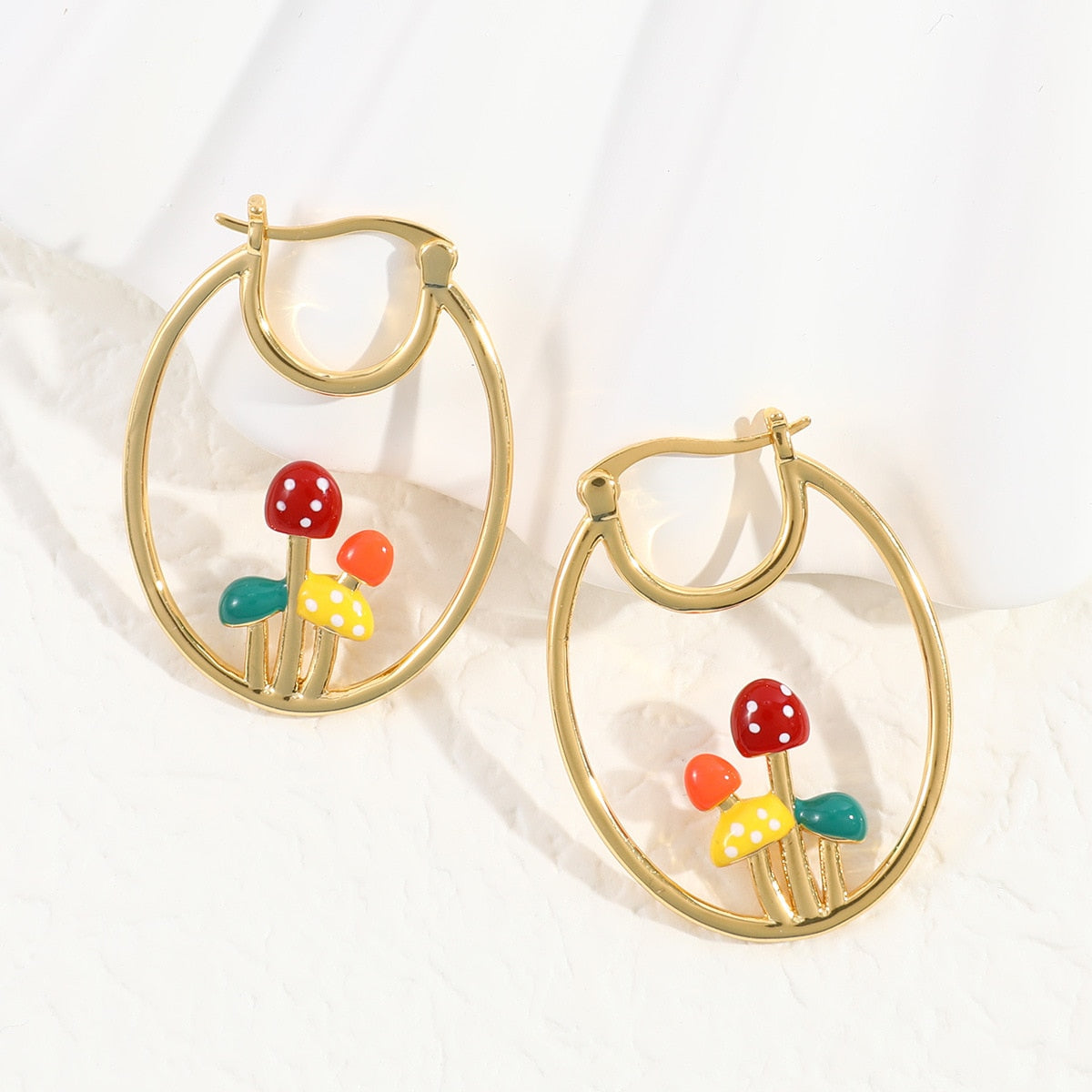 Peris Gems 12 Mushroom Hoop Butterfly Earrings for Women | Gold Silver Trendy Designer Earrings for Women SHEIN Amazon Temu