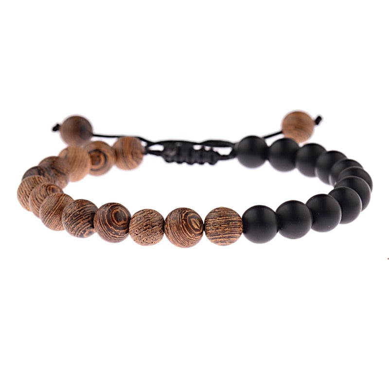 Peris Gems 12 Natural Wood Cross Beads Bracelet Unisex | Wooden Prayer Beads Bracelet SHEIN Amazon Temu