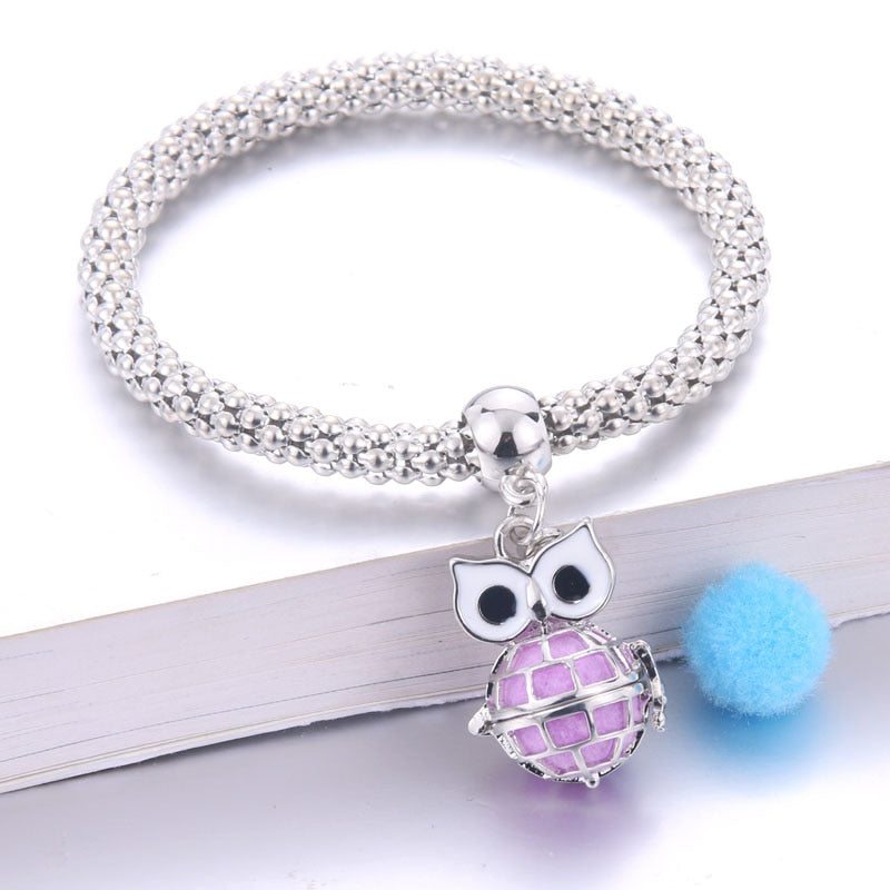 Peris Gems 12 Silver Oil Diffuser Flower Bracelets Unisex | Aromatherapy Lockets Bracelets Silver Oil Diffuser Flower Bracelets Unisex | Aromatherapy SHEIN Amazon Temu