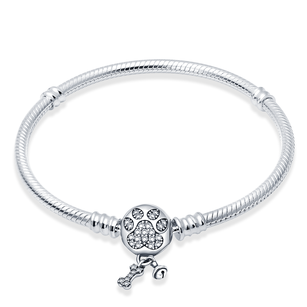 Peris Gems 13 / 17cm Sterling Charm Beads Bracelet for Women | Cute Silver Bracelets for Women SHEIN Amazon Temu