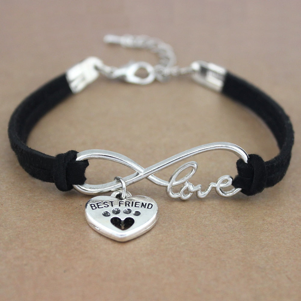 Peris Gems 13 Dog Paw Infinity Rope Bracelets for Women | Animal Love Charms Dog Paw Infinity Rope Bracelets for Women Animal Love Charms SHEIN Amazon Temu
