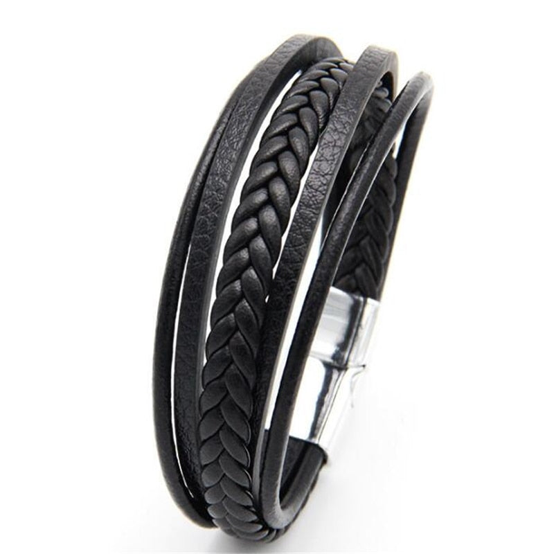 Peris Gems 13 Genuine Leather Braided Bracelet for Men SHEIN Amazon Temu