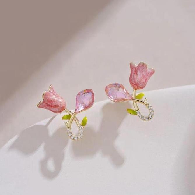 Peris Gems 13 Green Flower Drop Stud Pearl Earring Collection for Women Green Flower Drop Earring Collection for Women Stud Earrings SHEIN Amazon Temu