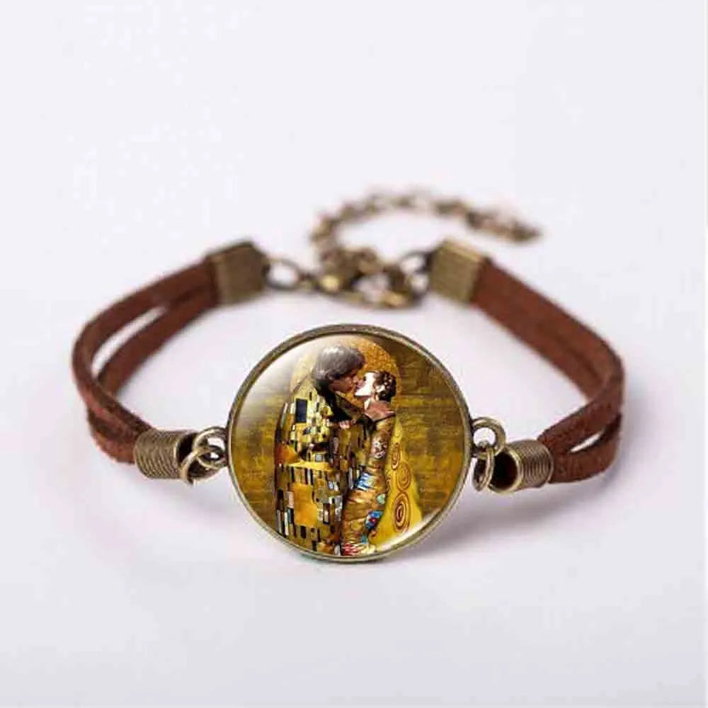 Peris Gems 13 Mother and Child by Gustav Klimt Art Photo Bracelet SHEIN Amazon Temu