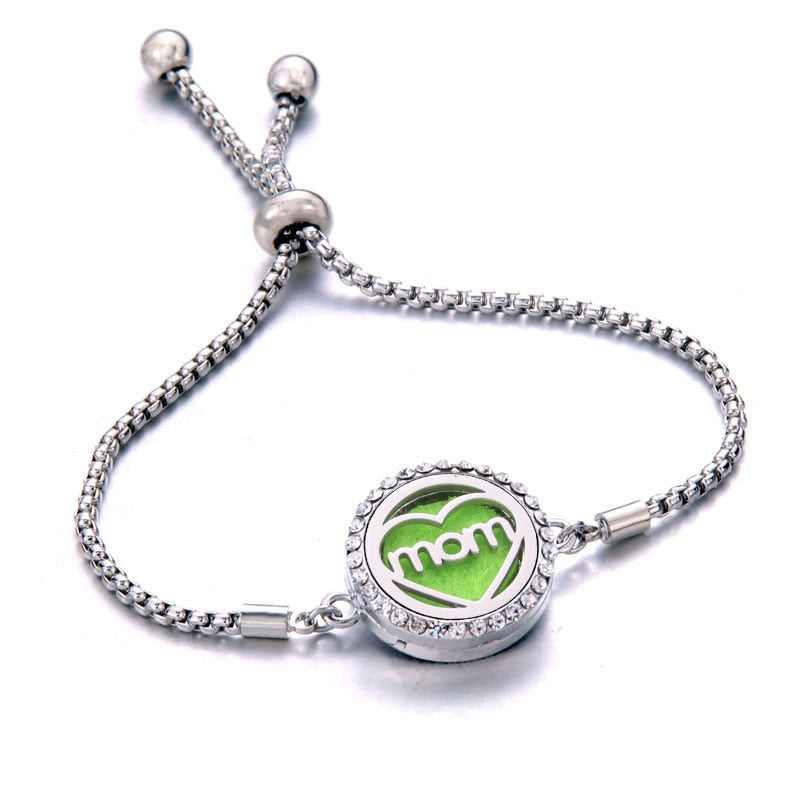 Peris Gems 13 Perfume Essential Diffuser Locket Bracelet | Adjustable Bangle Bracelets SHEIN Amazon Temu