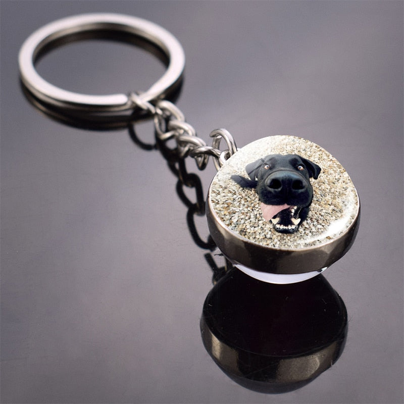 Peris Gems 14 Cute Animal Glass Ball Keychains | French Bulldog Labrador Keychains SHEIN Amazon Temu