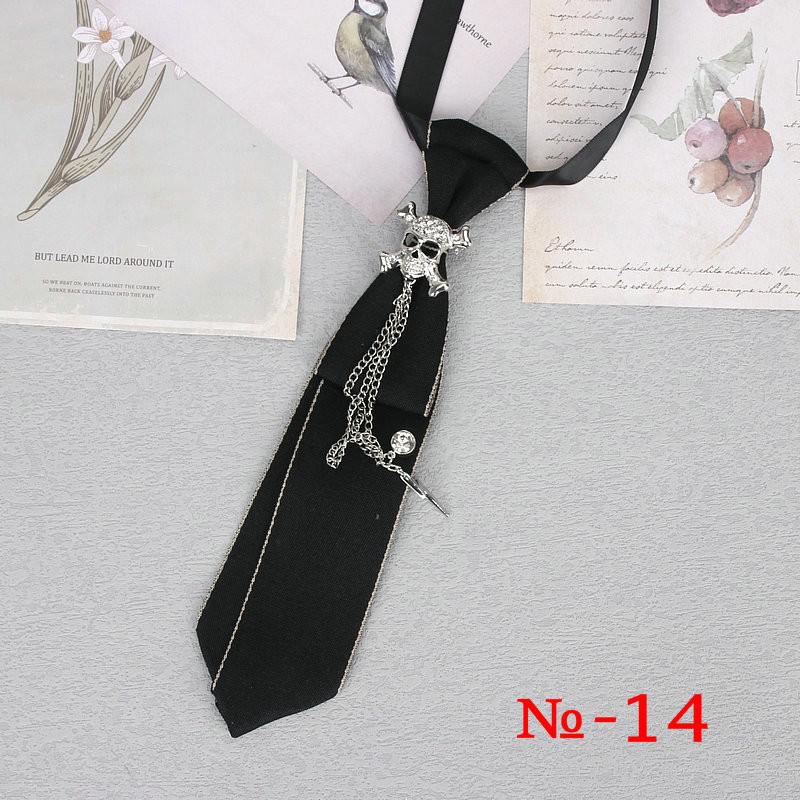 Peris Gems 14 Hand Made Black Ribbon Rhinestone Crystal Neckties - Unisex SHEIN Amazon Temu