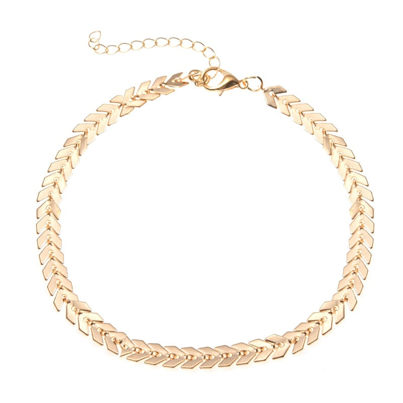 Peris Gems 14 Leaf Chain Anklet for Women | Gold Boho Anklets SHEIN Amazon Temu