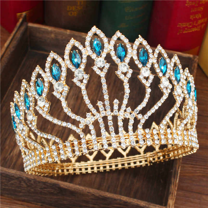 Peris Gems 15 Crystal Queen Wedding Tiara Crown | Women&