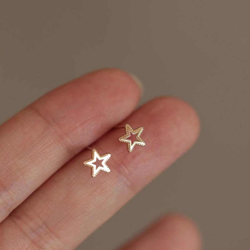 Peris Gems 15 / Gold Sterling Diamond Stud Earrings for Women | 14K Gold Earrings SHEIN Amazon Temu