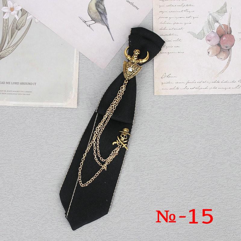 Peris Gems 15 Hand Made Black Ribbon Rhinestone Crystal Neckties - Unisex SHEIN Amazon Temu