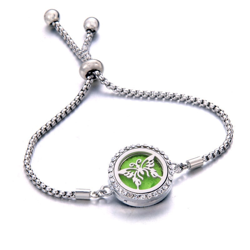 Peris Gems 15 Perfume Essential Diffuser Locket Bracelet | Adjustable Bangle Bracelets SHEIN Amazon Temu