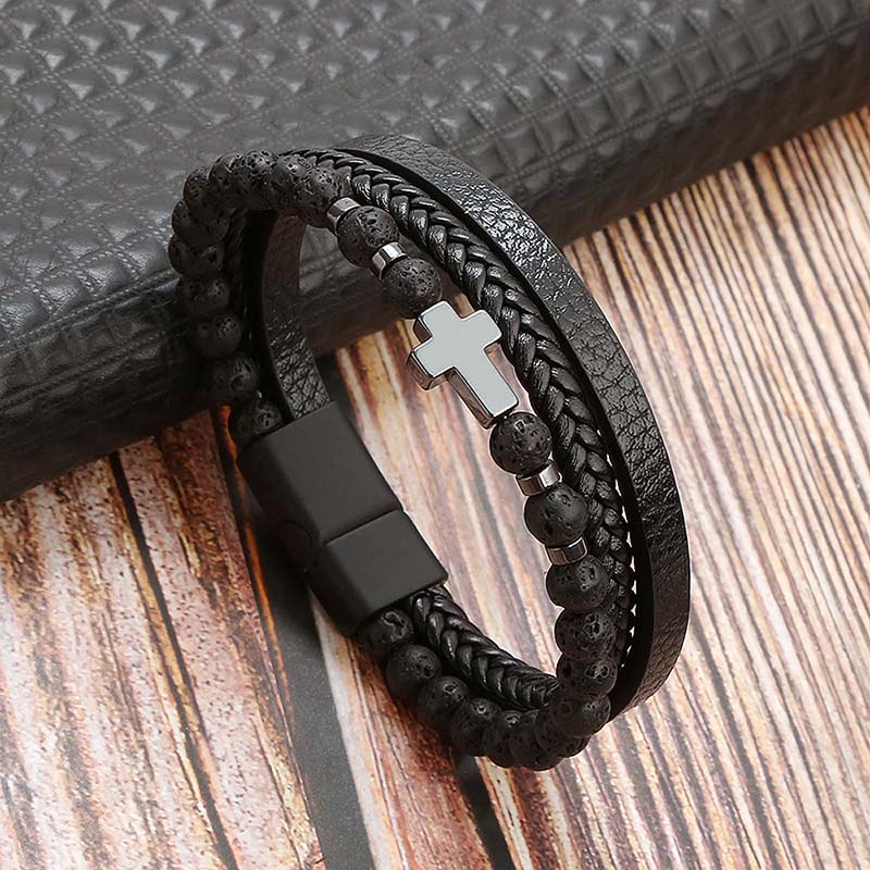 Peris Gems 16 / 18.5cm Woven Multilayered Bracelets Unisex | Stainless-Steel Clasp SHEIN Amazon Temu