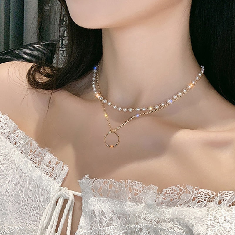 Peris Gems 16 Dainty Pearl Flower Choker Necklace for Women | Gold Pearl Necklaces Dainty Pearl Flower Choker Necklace for Women Gold Necklaces SHEIN Amazon Temu