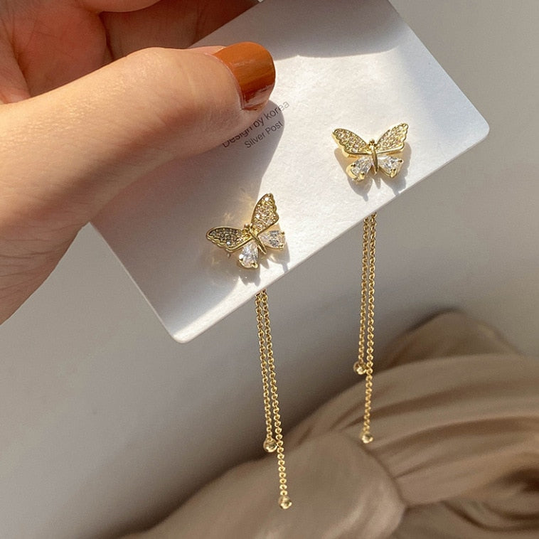 Peris Gems 16 Elegant Long Tassel Earrings for Women | Gold Silver Diamond Earrings SHEIN Amazon Temu