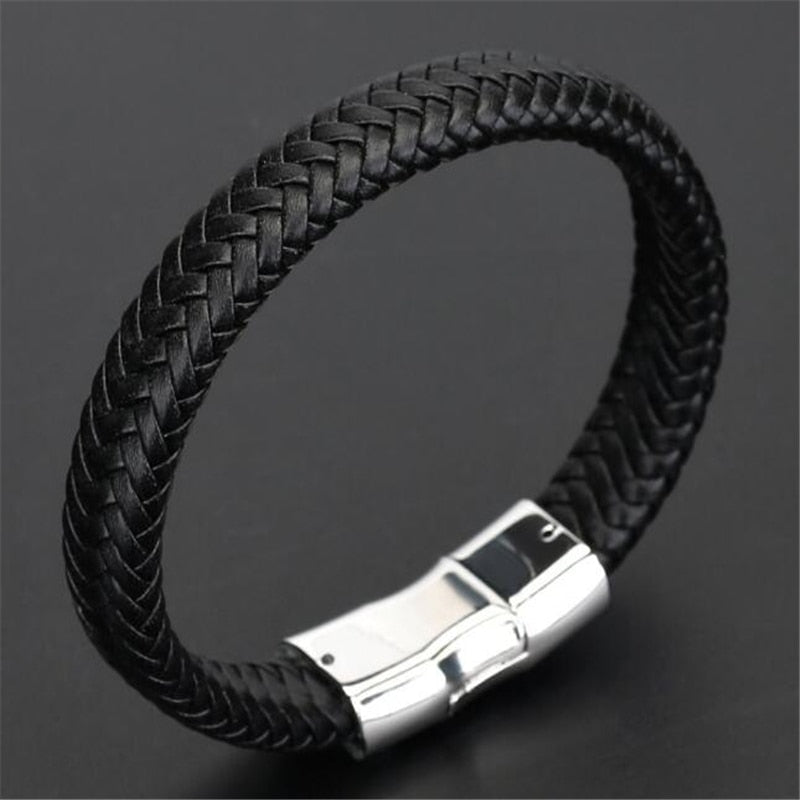 Peris Gems 16 Genuine Leather Braided Bracelet for Men SHEIN Amazon Temu