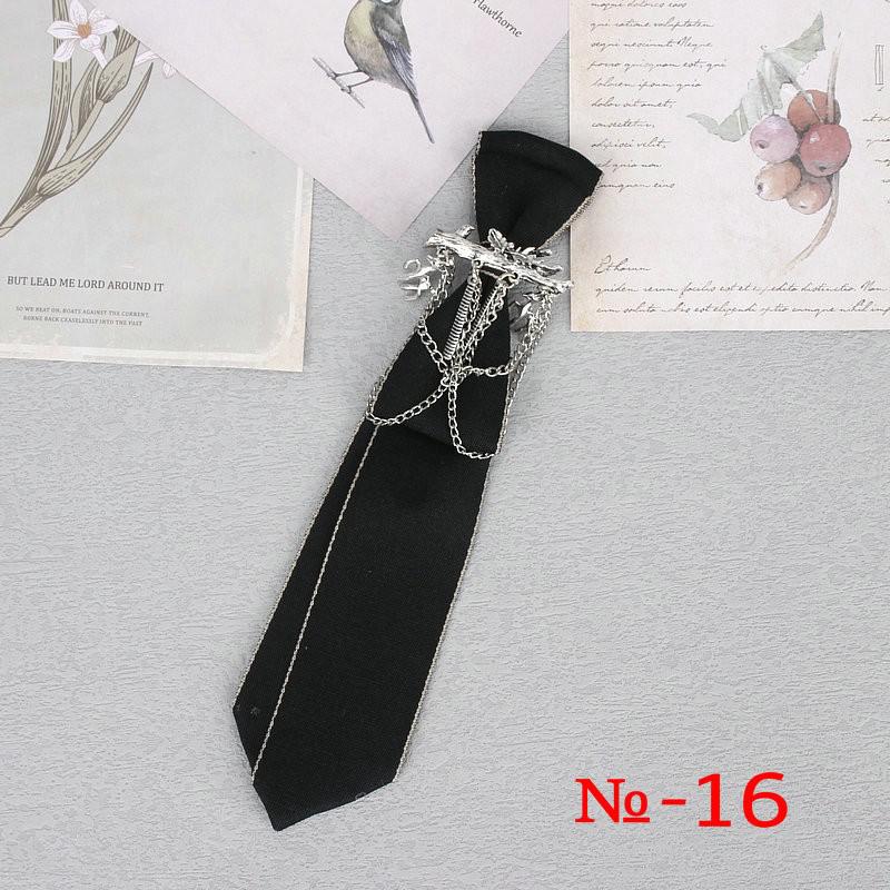 Peris Gems 16 Hand Made Black Ribbon Rhinestone Crystal Neckties - Unisex SHEIN Amazon Temu