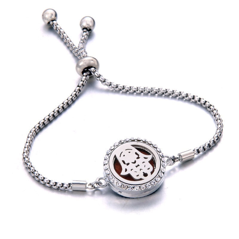 Peris Gems 16 Perfume Essential Diffuser Locket Bracelet | Adjustable Bangle Bracelets SHEIN Amazon Temu