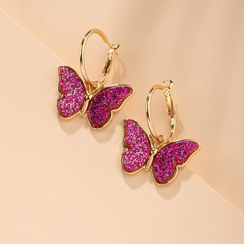 Peris Gems 17 Mushroom Hoop Butterfly Earrings for Women | Gold Silver Trendy Designer Earrings for Women SHEIN Amazon Temu