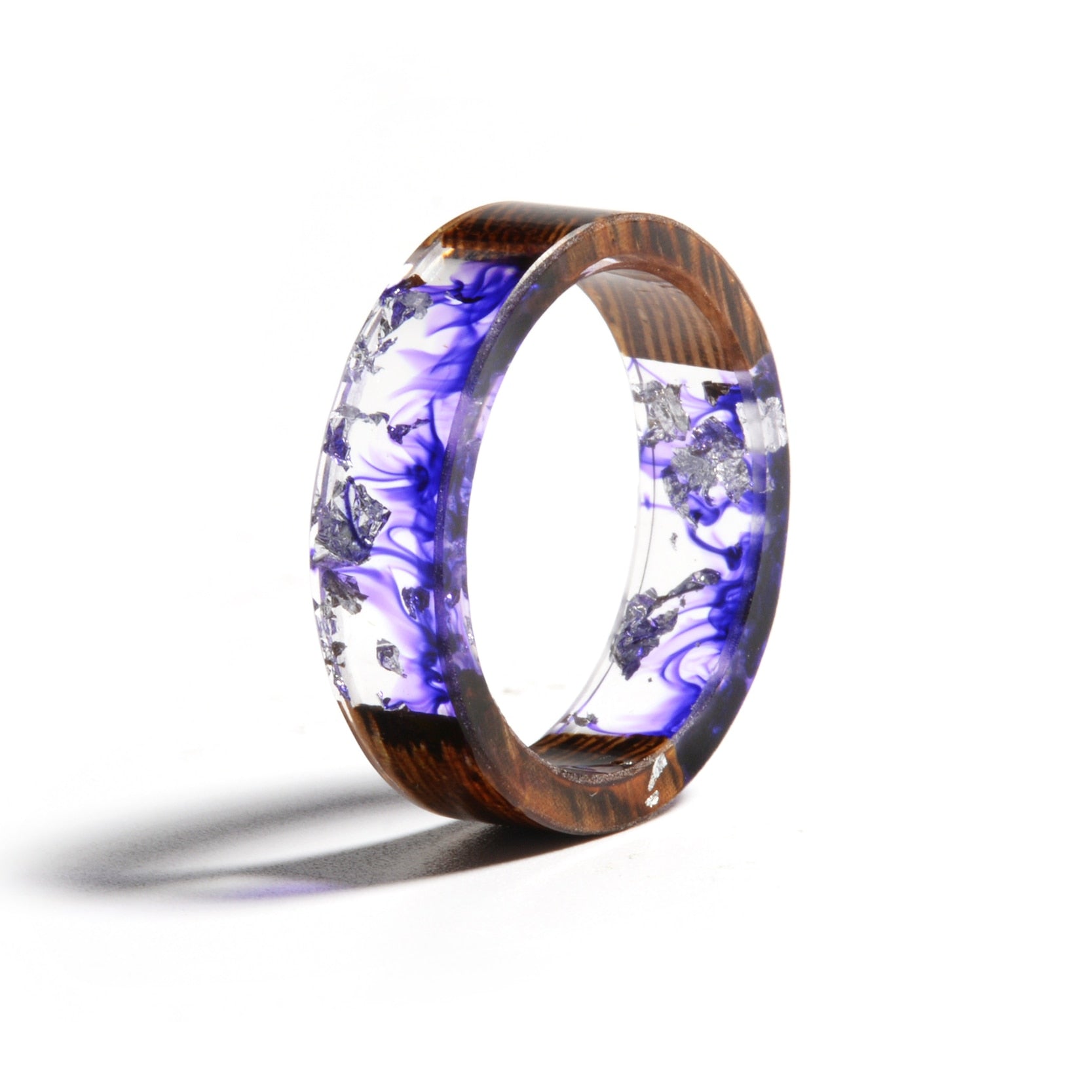 Peris Gems 17mm / D Wood Resin Dried Flower Rings for Women | Epoxy Rings Collection SHEIN Amazon Temu