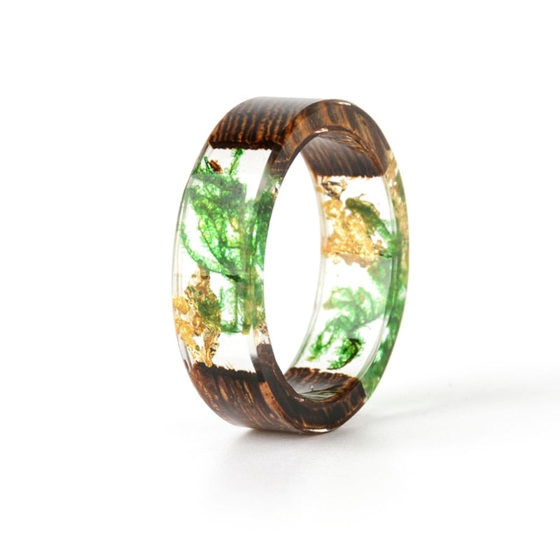 Peris Gems 17mm / O Wood Resin Dried Flower Rings for Women | Epoxy Rings Collection SHEIN Amazon Temu