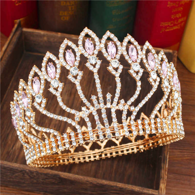 Peris Gems  18 Crystal Queen Wedding Tiara Crown | Women&