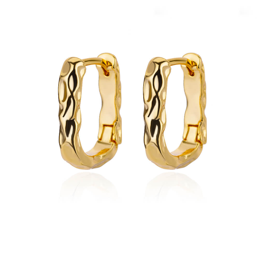 Peris Gems 18k gold plated U-Shaped Square Hoop Earrings for Women | Gold Luxury Earrings U-Shaped Square Hoop Earrings for Women Gold Luxury Earrings SHEIN Amazon Temu