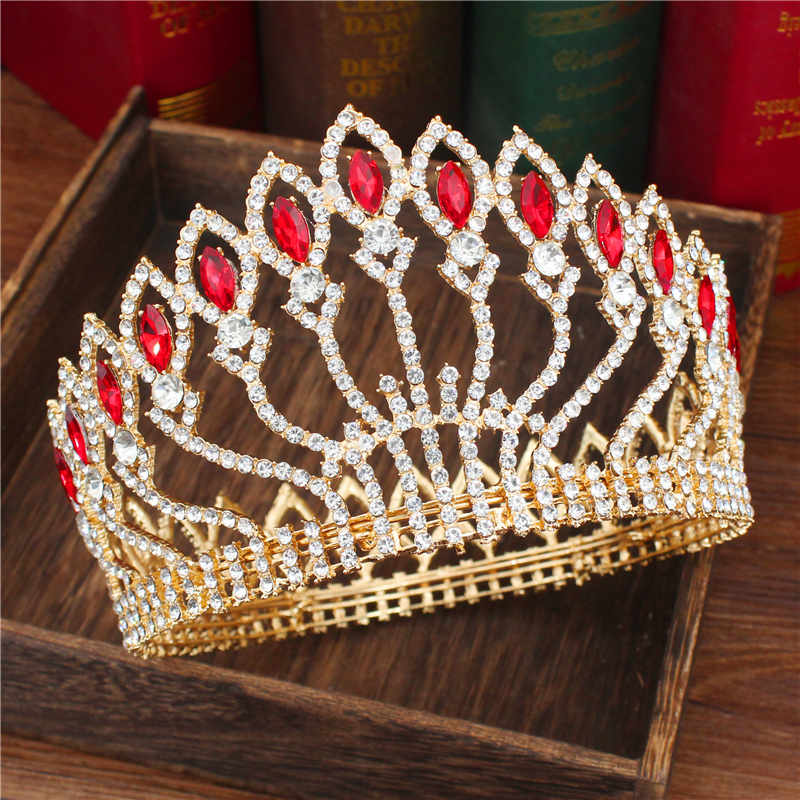Peris Gems  19 Crystal Queen Wedding Tiara Crown | Women&