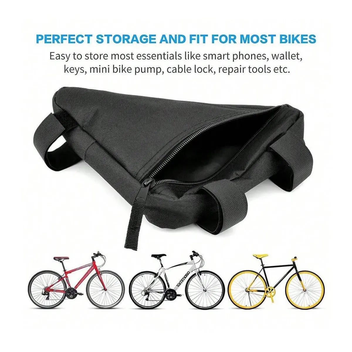 Peris Gems 1pc Triangle Bicycle Front Beam Tool Pack Mountain Bike Saddle Bag Top Tube Horizontal Bar Bag Bicycle Accessories 1pc Triangle Bicycle Front Beam Tool Pack Mountain Bike Saddle Bag Top Tube Horizontal Bar Bag Bicycle Accessories SHEIN Amazon Temu