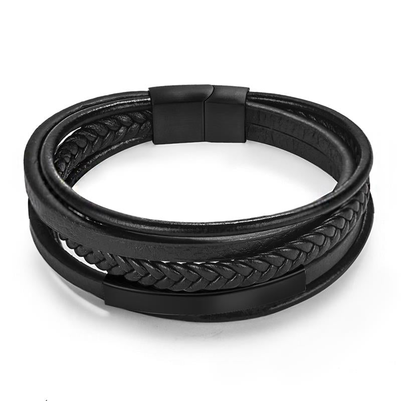 Peris Gems 2 / 18.5cm Woven Multilayered Bracelets Unisex | Stainless-Steel Clasp SHEIN Amazon Temu