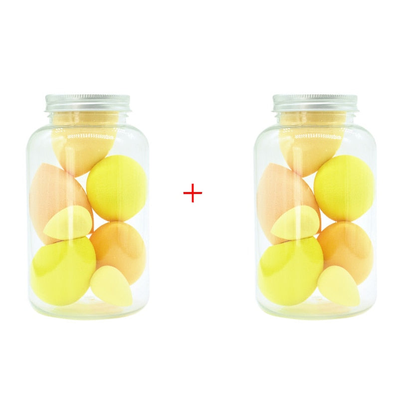 Peris Gems 2 can yellow Bevel Makeup Sponges | Beauty Cosmetic Makeup Ball SHEIN Amazon Temu