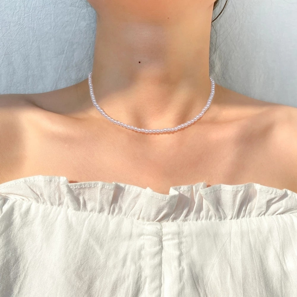 Peris Gems 2 Dainty Pearl Flower Choker Necklace for Women | Gold Pearl Necklaces Dainty Pearl Flower Choker Necklace for Women Gold Necklaces SHEIN Amazon Temu