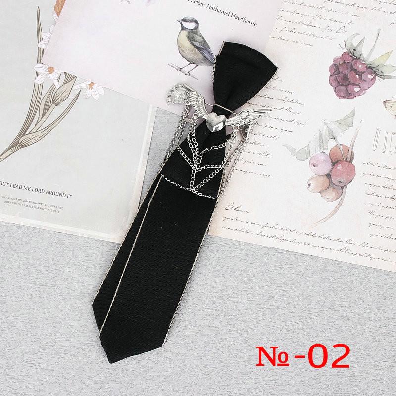 Peris Gems 2 Hand Made Black Ribbon Rhinestone Crystal Neckties - Unisex SHEIN Amazon Temu