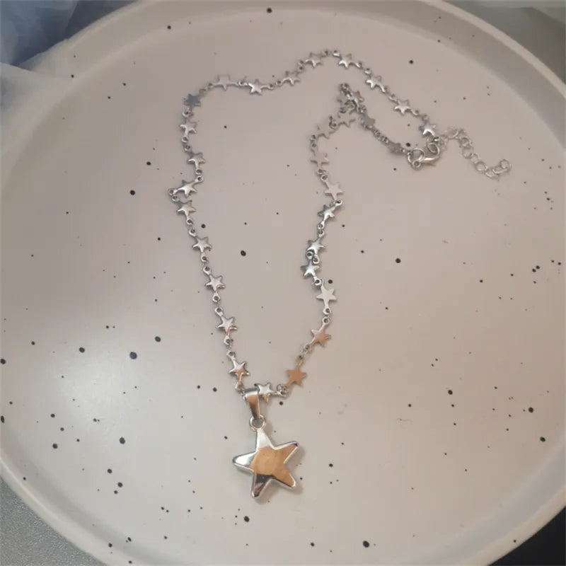 Peris Gems 2 Hollow Star Silver Necklace Collection for Women SHEIN Amazon Temu