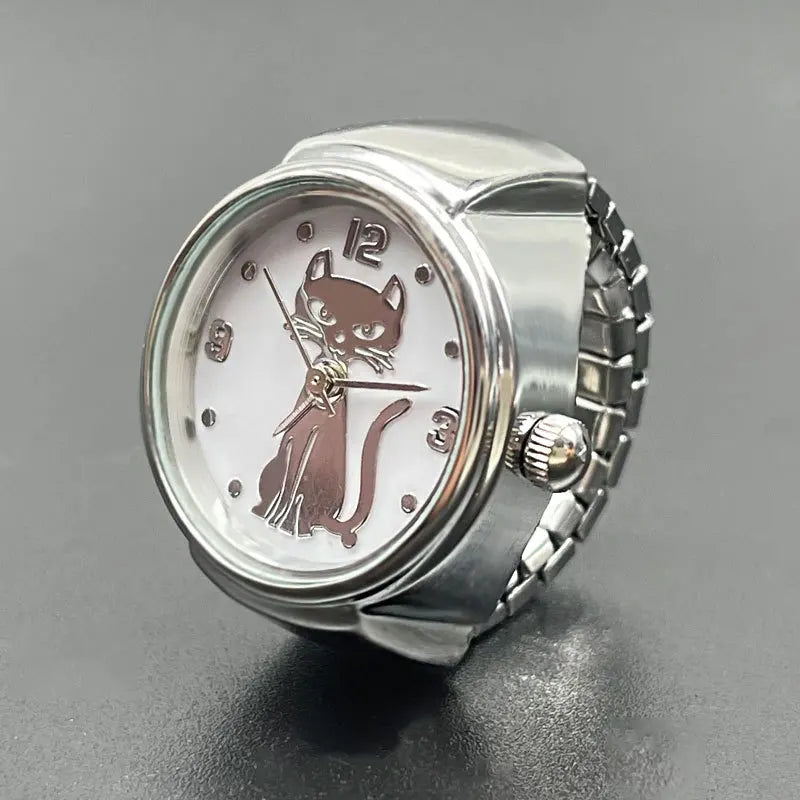 Peris Gems 2 Kiss Jewelry Women Men Creative Cat Dial Clock Rings Simple Elastic Strap Alloy Digital Quartz Watch Finger Ring Couples Gift Kiss Jewelry Women Men Creative Cat Dial Clock Rings Simple Elastic Strap Alloy Digital Quartz Watch Finger Ring Couples Gift SHEIN Amazon Temu