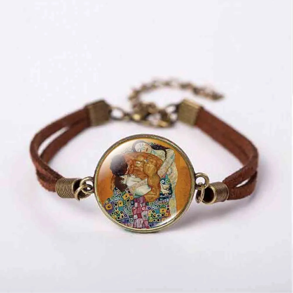 Peris Gems 2 Mother and Child by Gustav Klimt Art Photo Bracelet SHEIN Amazon Temu