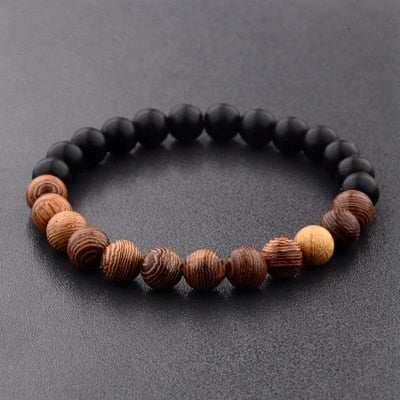Peris Gems 2 Natural 8mm Wodd Bead Bracelets Unisex | Meditation Bracelet SHEIN Amazon Temu