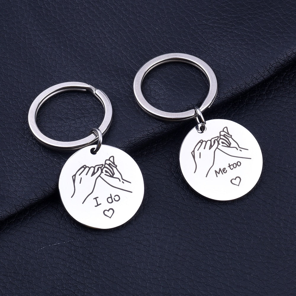 Peris Gems 2 Sisters By Heart Engraving Stainless BFF Keychains for Women SHEIN Amazon Temu